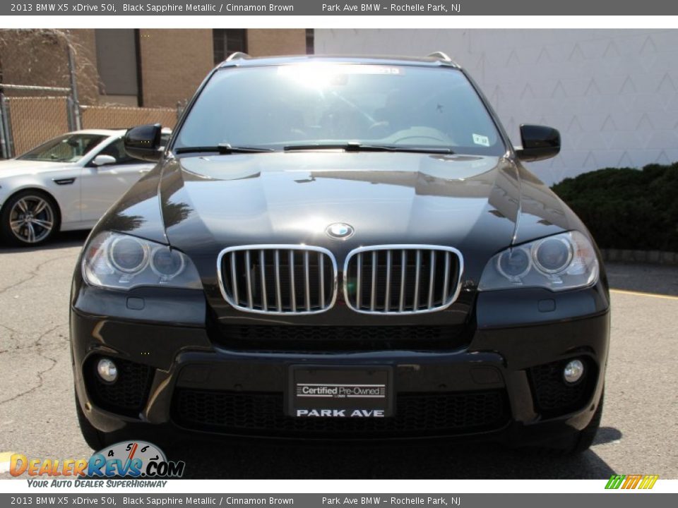 2013 BMW X5 xDrive 50i Black Sapphire Metallic / Cinnamon Brown Photo #8