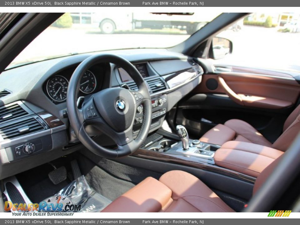 2013 BMW X5 xDrive 50i Black Sapphire Metallic / Cinnamon Brown Photo #11