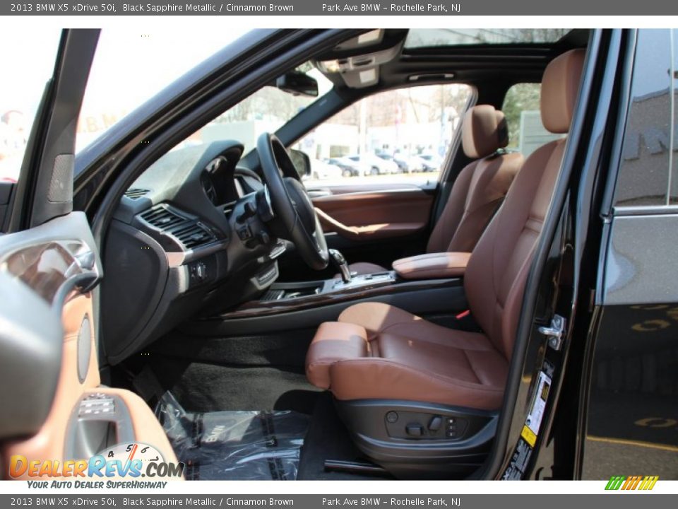 2013 BMW X5 xDrive 50i Black Sapphire Metallic / Cinnamon Brown Photo #12