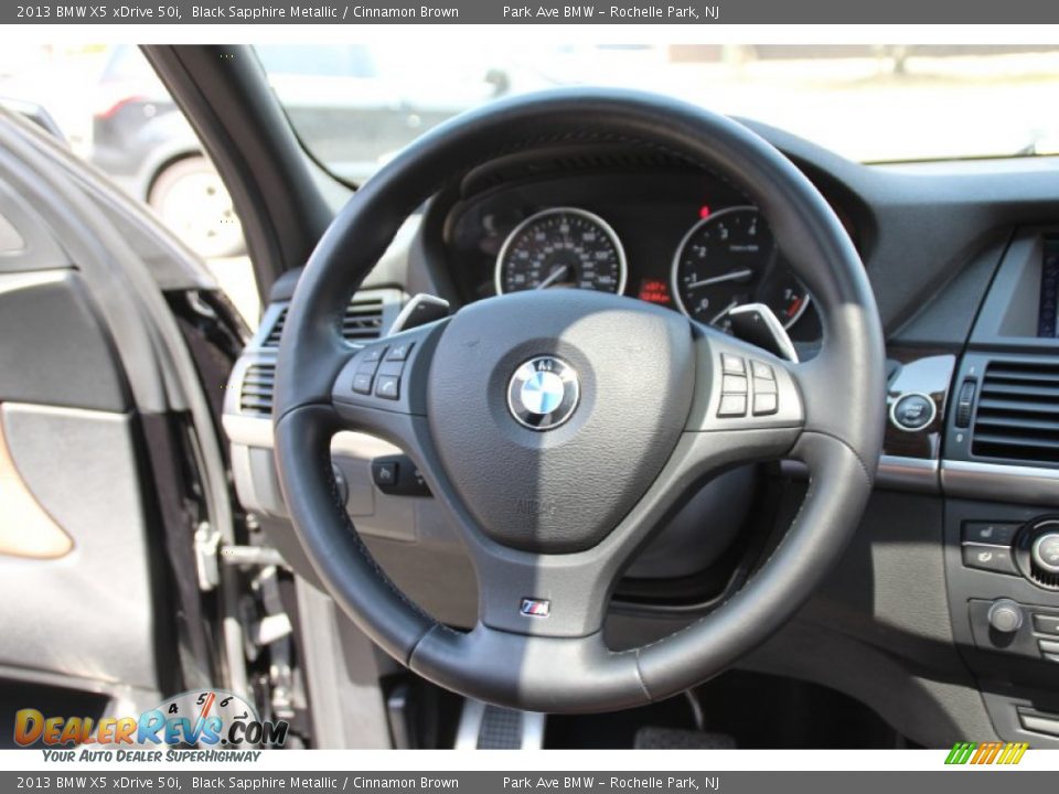 2013 BMW X5 xDrive 50i Black Sapphire Metallic / Cinnamon Brown Photo #19
