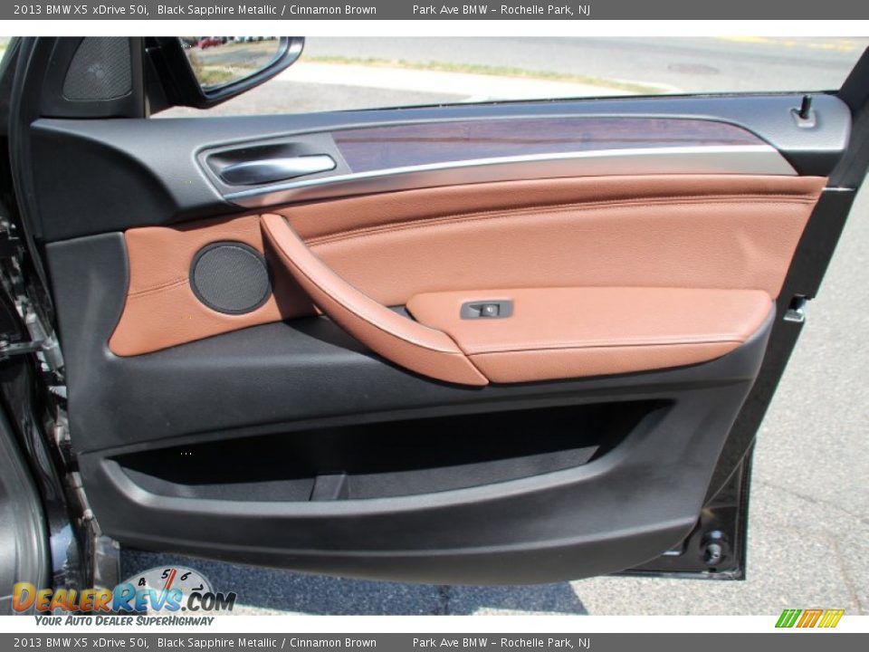 2013 BMW X5 xDrive 50i Black Sapphire Metallic / Cinnamon Brown Photo #28