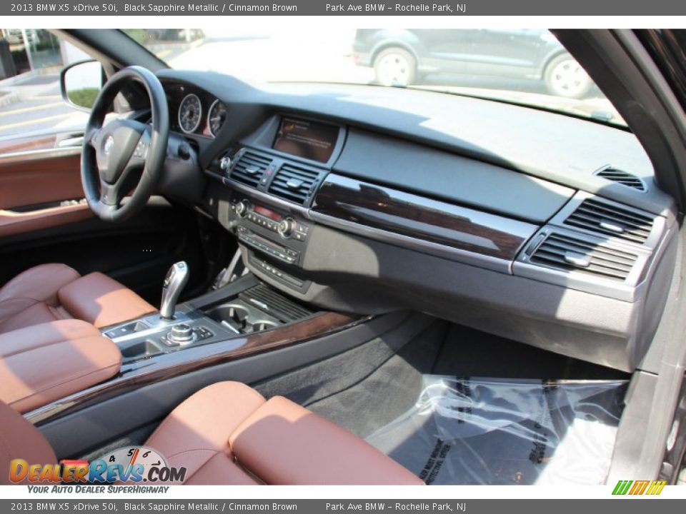 2013 BMW X5 xDrive 50i Black Sapphire Metallic / Cinnamon Brown Photo #29