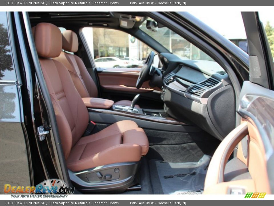 2013 BMW X5 xDrive 50i Black Sapphire Metallic / Cinnamon Brown Photo #30