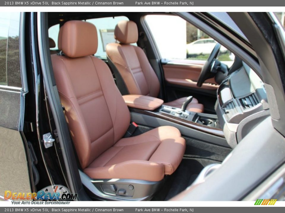 2013 BMW X5 xDrive 50i Black Sapphire Metallic / Cinnamon Brown Photo #31