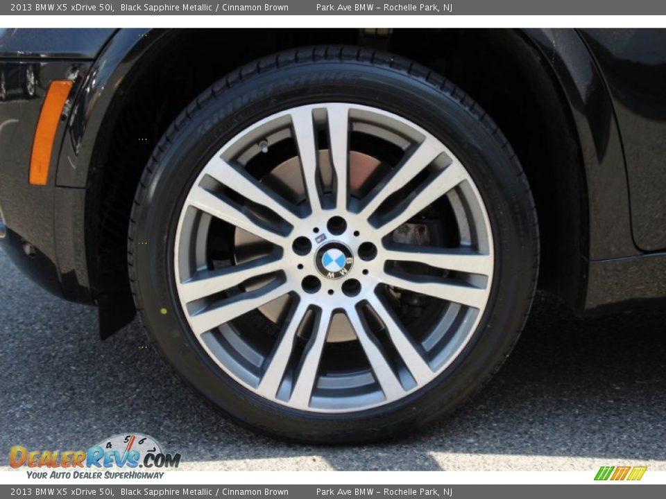2013 BMW X5 xDrive 50i Black Sapphire Metallic / Cinnamon Brown Photo #34