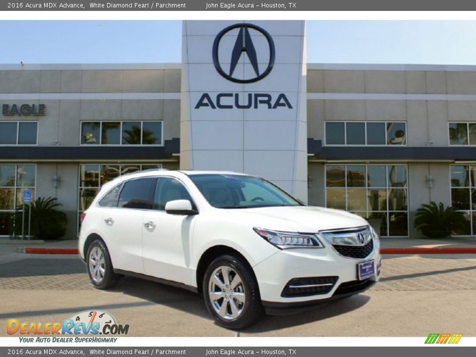 2016 Acura MDX Advance White Diamond Pearl / Parchment Photo #1