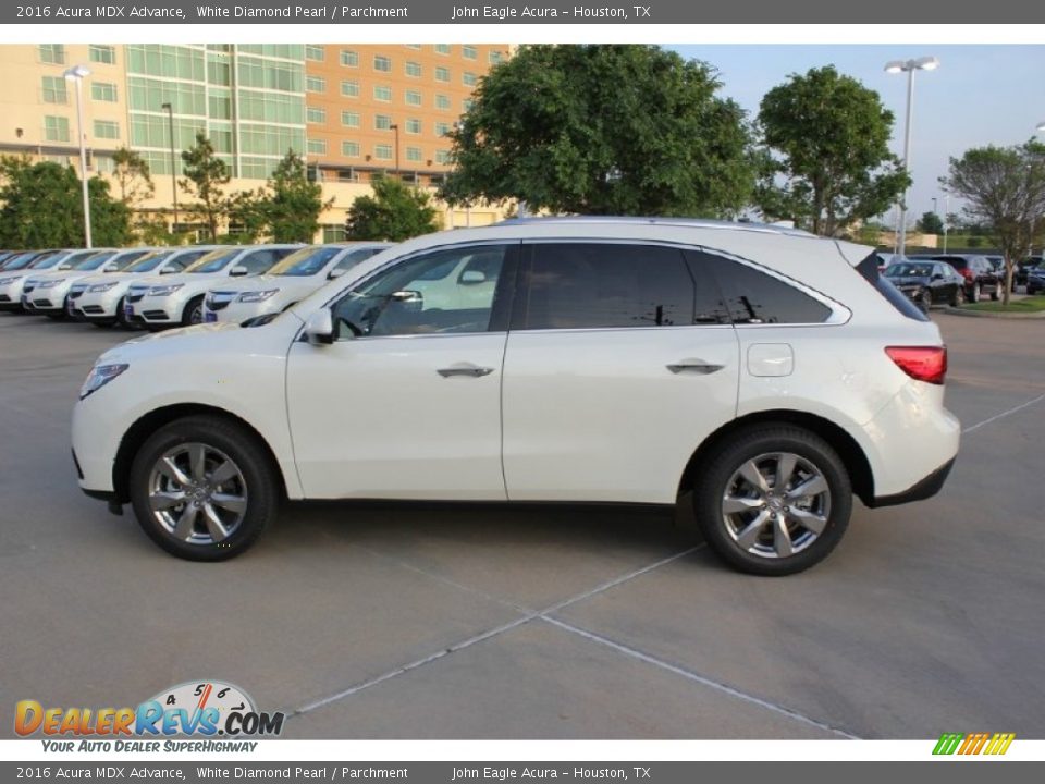 2016 Acura MDX Advance White Diamond Pearl / Parchment Photo #4