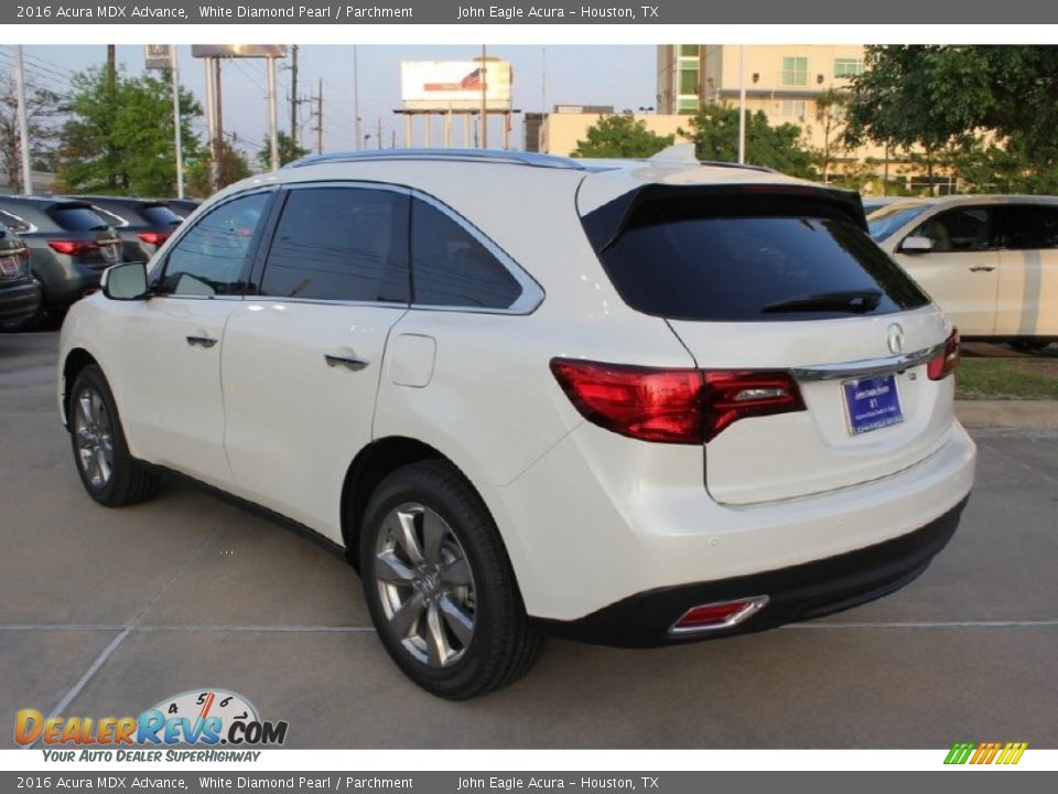 2016 Acura MDX Advance White Diamond Pearl / Parchment Photo #5