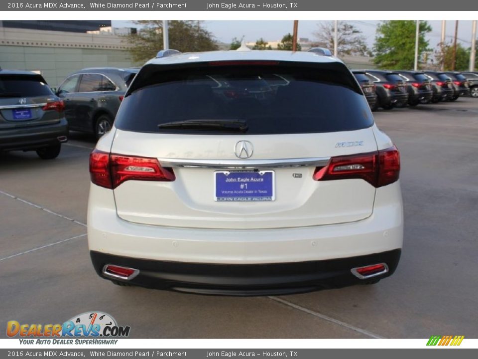 2016 Acura MDX Advance White Diamond Pearl / Parchment Photo #6