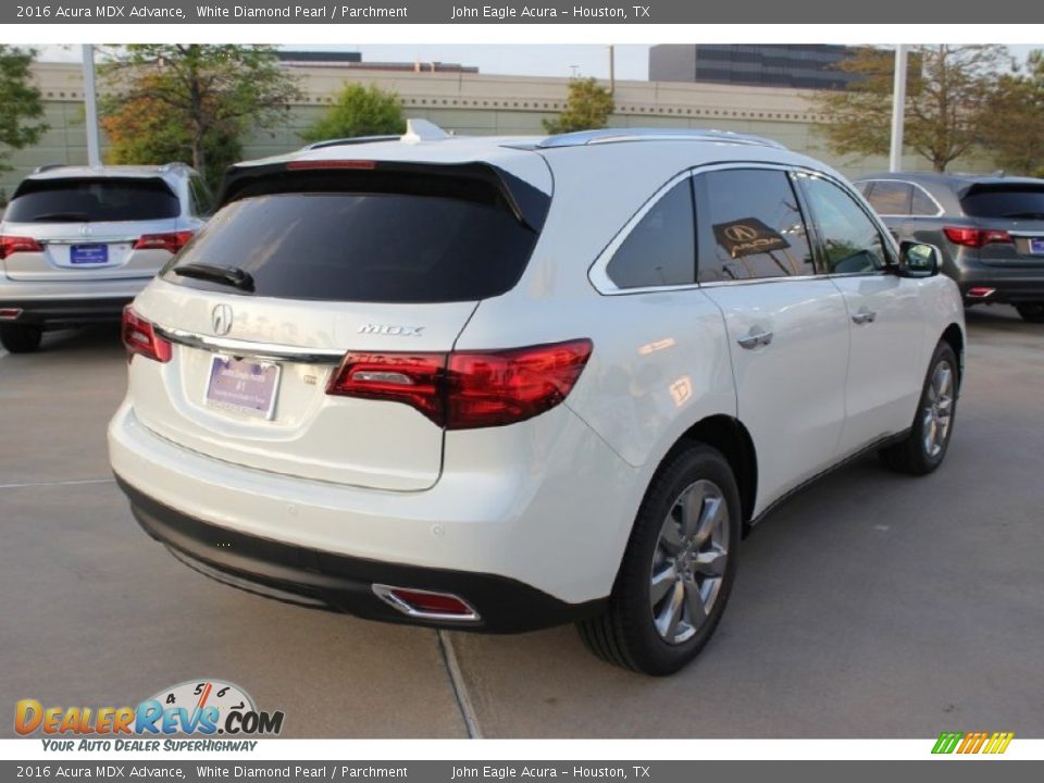 2016 Acura MDX Advance White Diamond Pearl / Parchment Photo #7