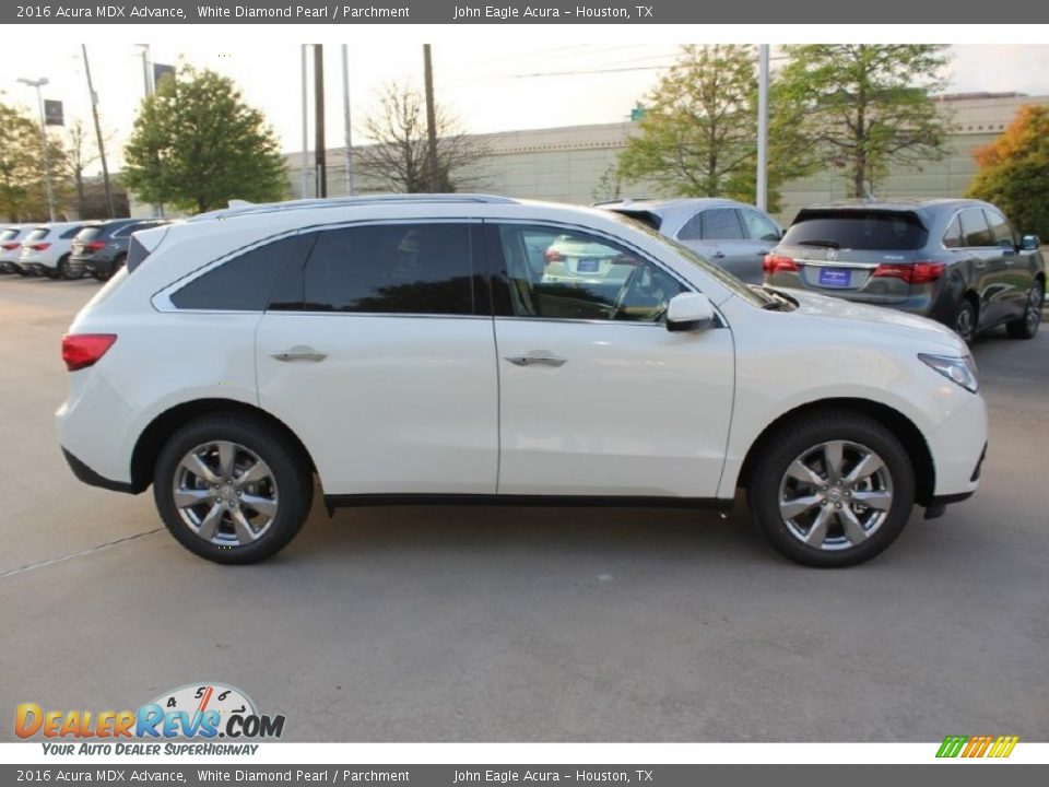 2016 Acura MDX Advance White Diamond Pearl / Parchment Photo #8