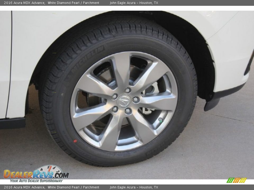 2016 Acura MDX Advance White Diamond Pearl / Parchment Photo #9