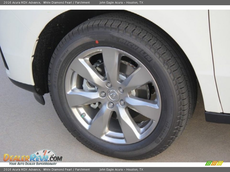 2016 Acura MDX Advance White Diamond Pearl / Parchment Photo #12