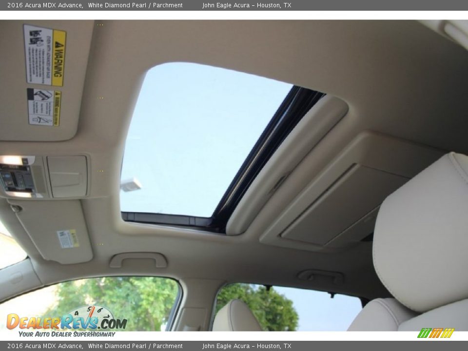 2016 Acura MDX Advance White Diamond Pearl / Parchment Photo #14