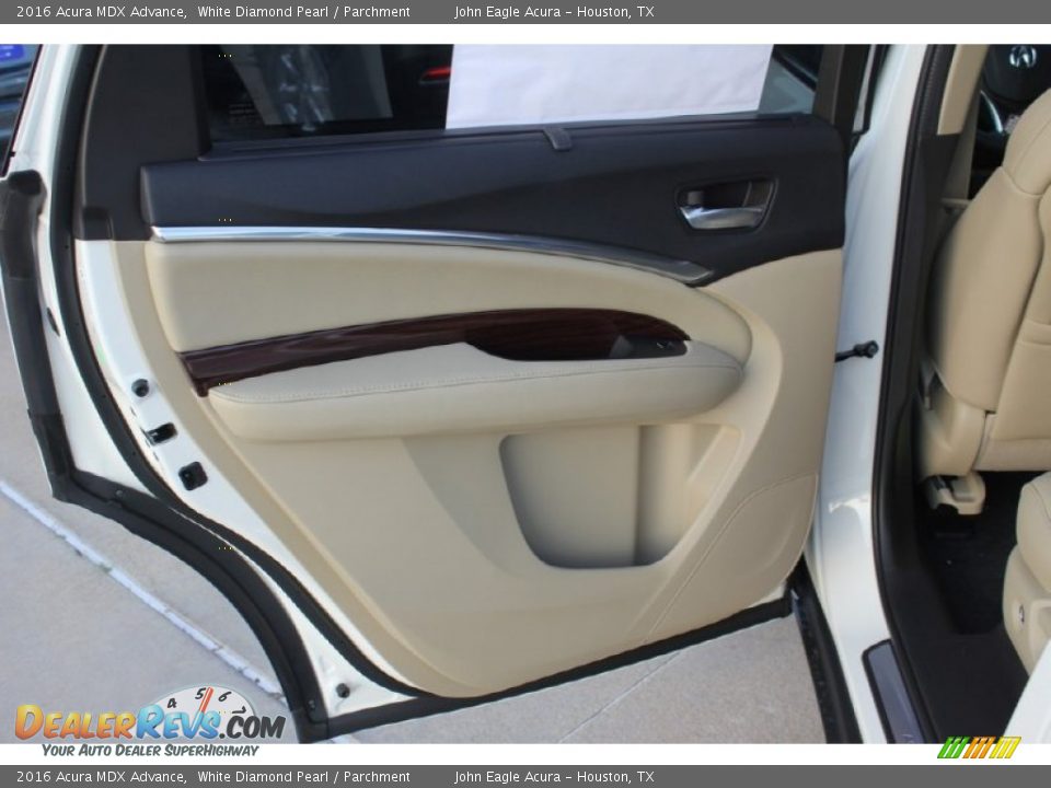 2016 Acura MDX Advance White Diamond Pearl / Parchment Photo #17