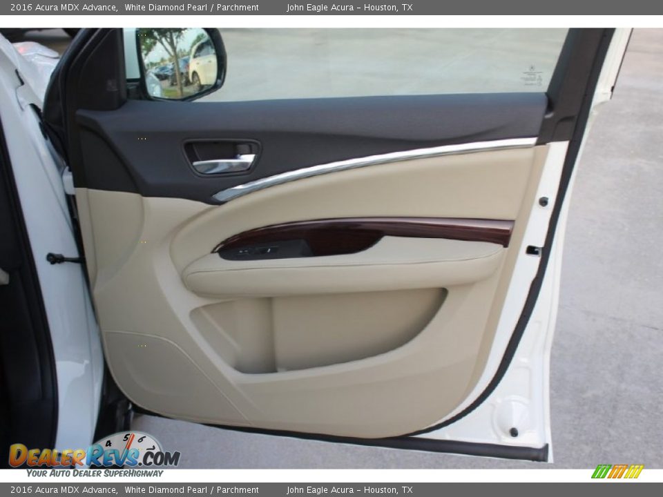 2016 Acura MDX Advance White Diamond Pearl / Parchment Photo #25