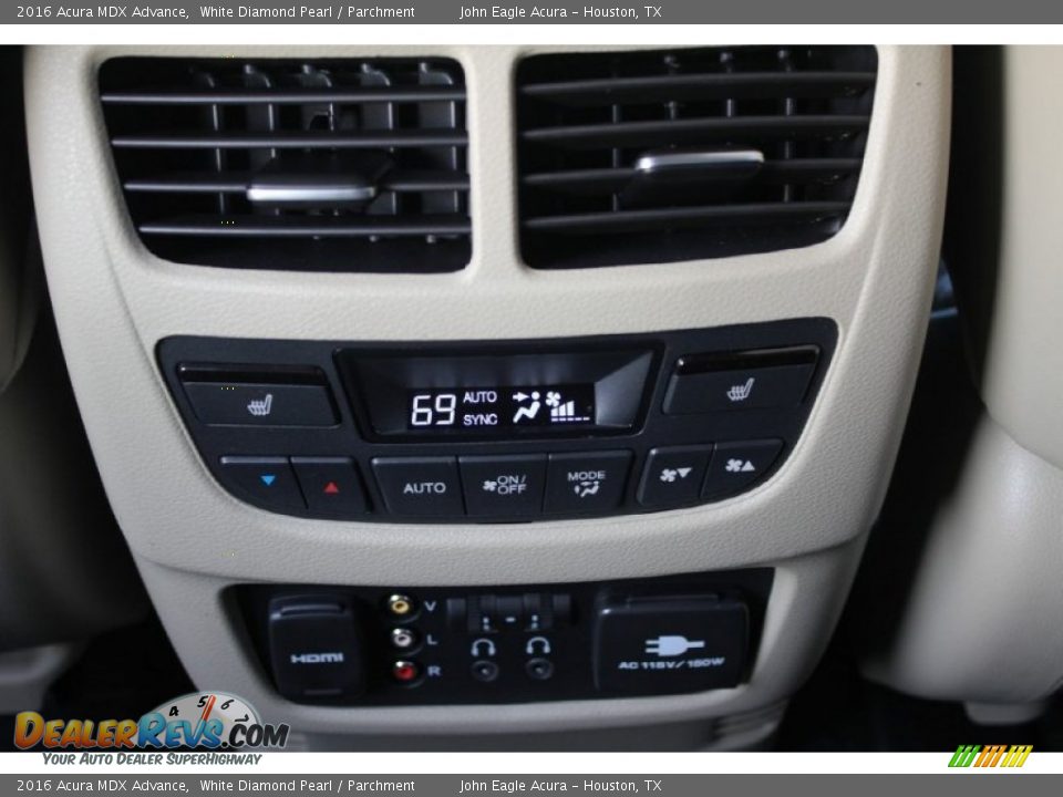 2016 Acura MDX Advance White Diamond Pearl / Parchment Photo #33