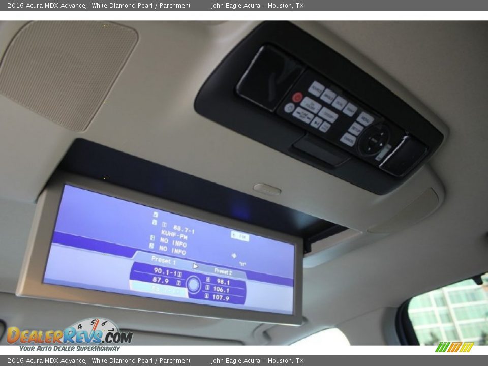2016 Acura MDX Advance White Diamond Pearl / Parchment Photo #35