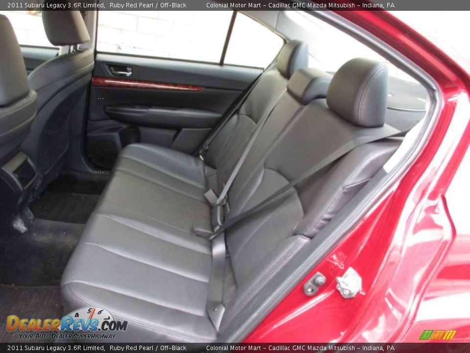 2011 Subaru Legacy 3.6R Limited Ruby Red Pearl / Off-Black Photo #7