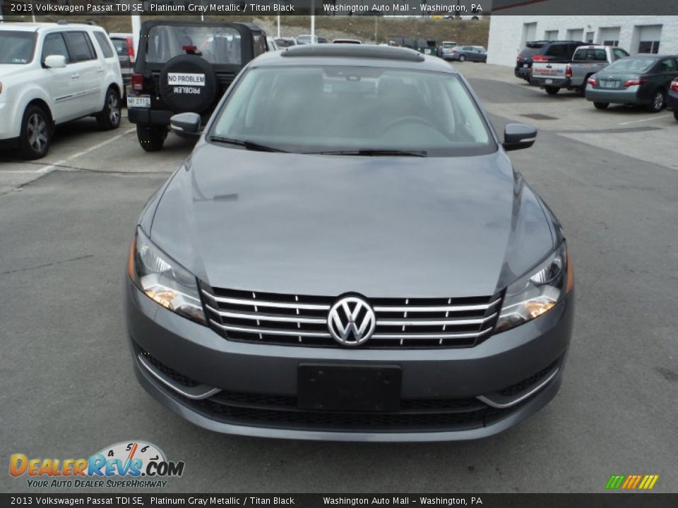 2013 Volkswagen Passat TDI SE Platinum Gray Metallic / Titan Black Photo #4