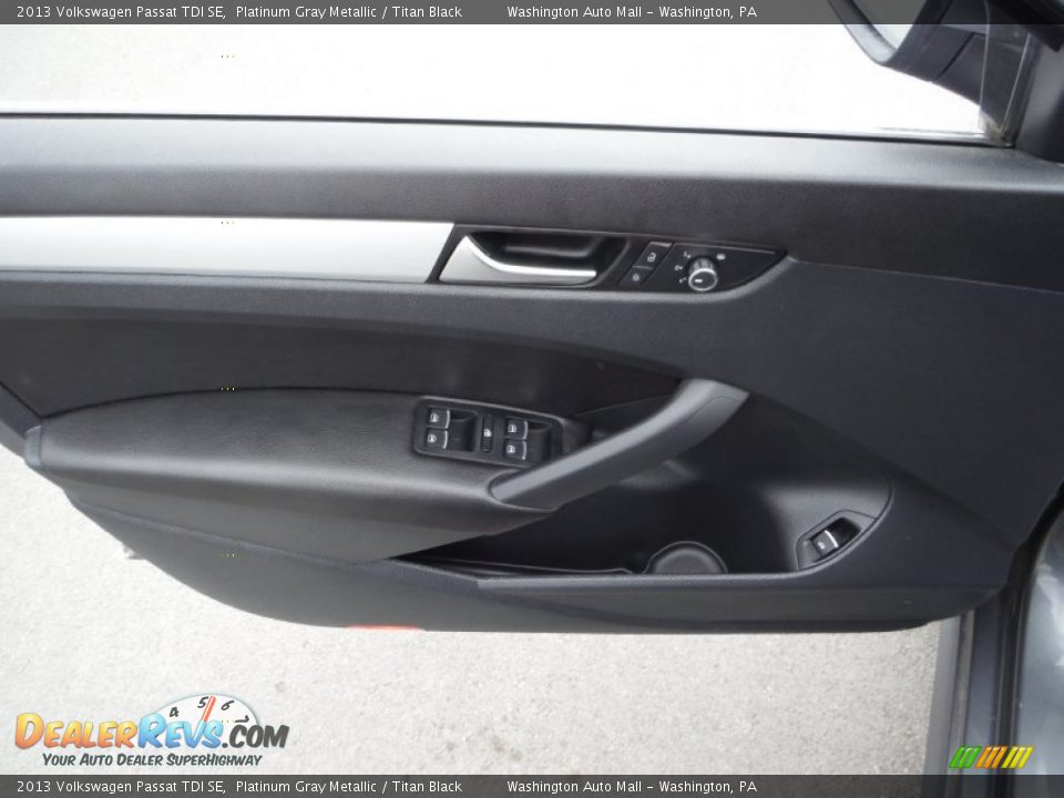 2013 Volkswagen Passat TDI SE Platinum Gray Metallic / Titan Black Photo #10