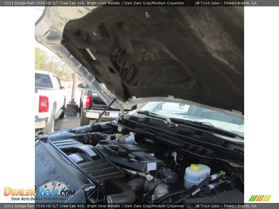 2011 Dodge Ram 3500 HD SLT Crew Cab 4x4 Bright Silver Metallic / Dark Slate Gray/Medium Graystone Photo #11