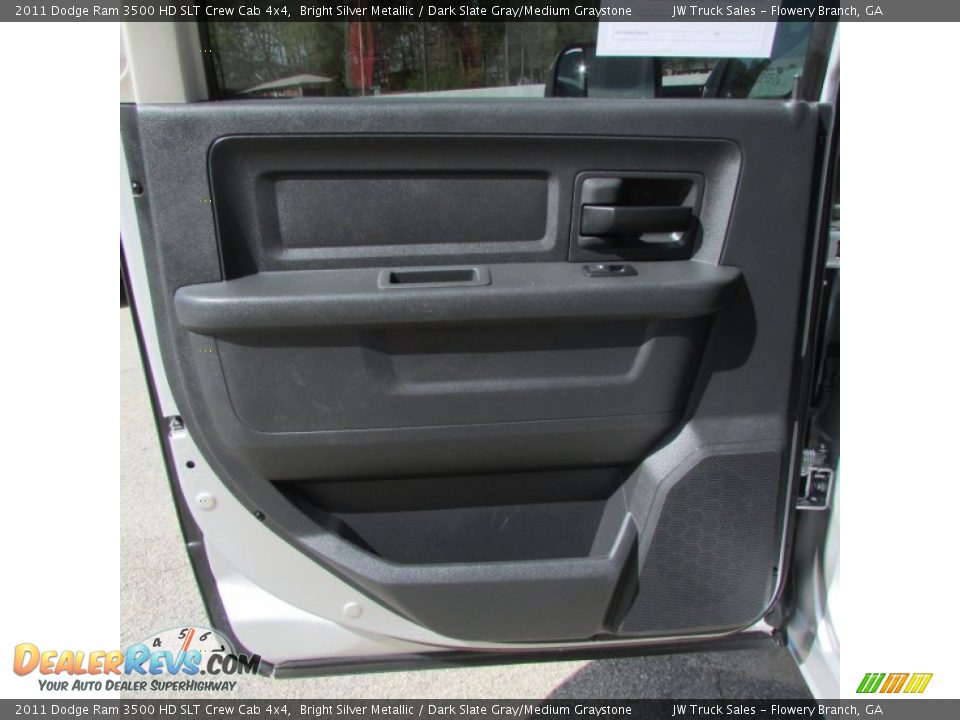 2011 Dodge Ram 3500 HD SLT Crew Cab 4x4 Bright Silver Metallic / Dark Slate Gray/Medium Graystone Photo #33