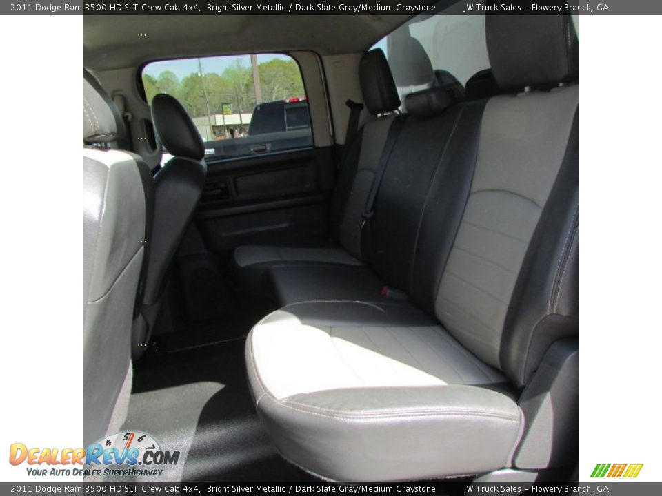 2011 Dodge Ram 3500 HD SLT Crew Cab 4x4 Bright Silver Metallic / Dark Slate Gray/Medium Graystone Photo #35