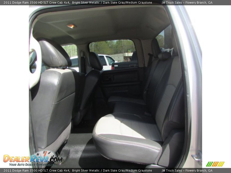 2011 Dodge Ram 3500 HD SLT Crew Cab 4x4 Bright Silver Metallic / Dark Slate Gray/Medium Graystone Photo #36