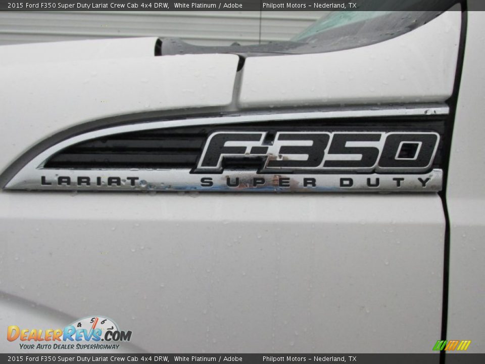 2015 Ford F350 Super Duty Lariat Crew Cab 4x4 DRW White Platinum / Adobe Photo #14