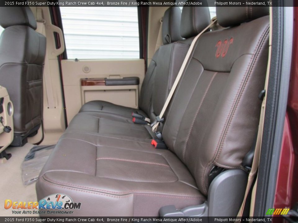 Rear Seat of 2015 Ford F350 Super Duty King Ranch Crew Cab 4x4 Photo #23