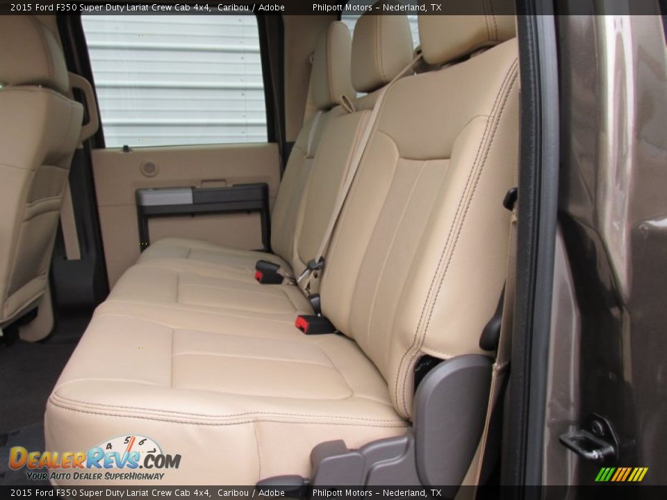 Rear Seat of 2015 Ford F350 Super Duty Lariat Crew Cab 4x4 Photo #21
