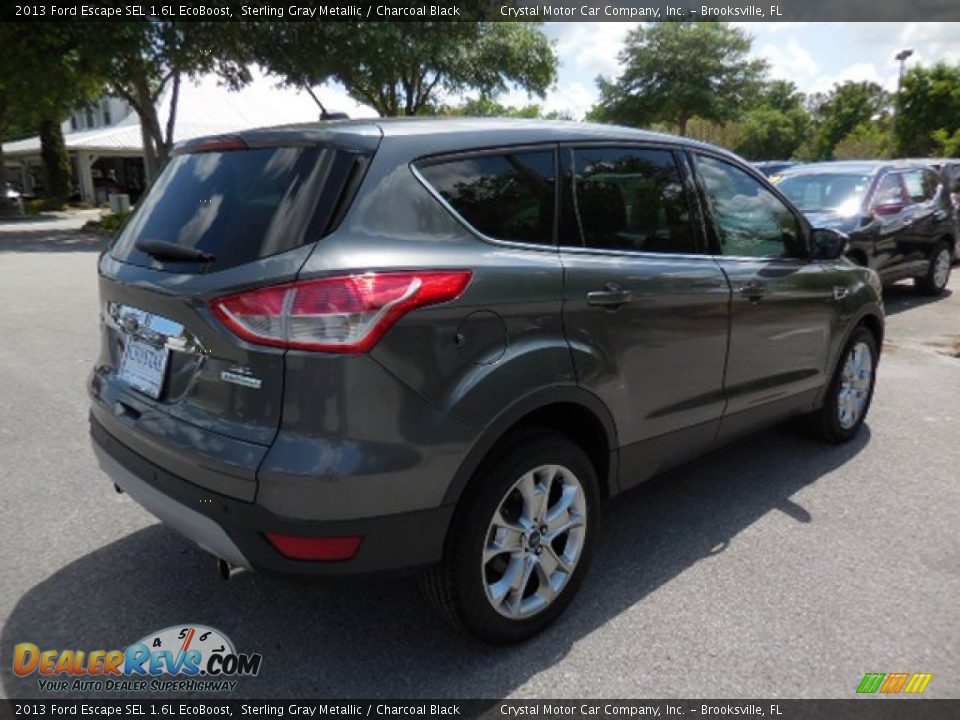 2013 Ford Escape SEL 1.6L EcoBoost Sterling Gray Metallic / Charcoal Black Photo #9