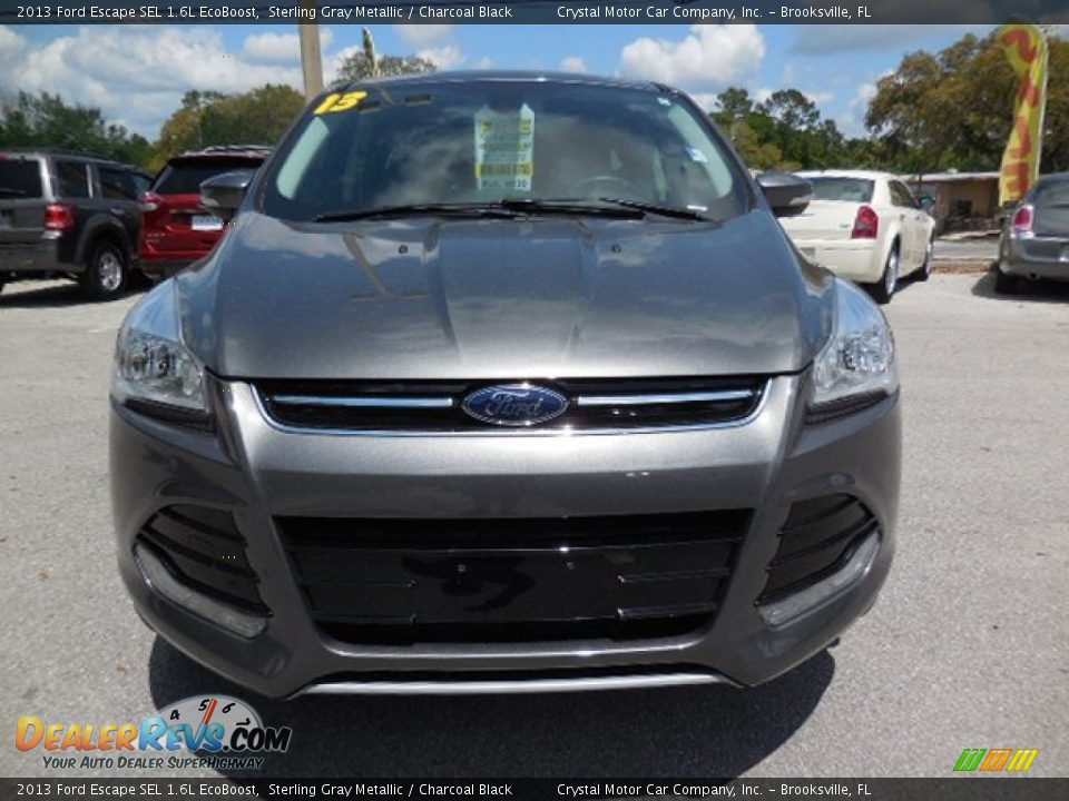 2013 Ford Escape SEL 1.6L EcoBoost Sterling Gray Metallic / Charcoal Black Photo #14