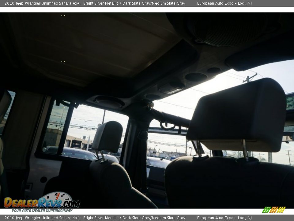 2010 Jeep Wrangler Unlimited Sahara 4x4 Bright Silver Metallic / Dark Slate Gray/Medium Slate Gray Photo #36