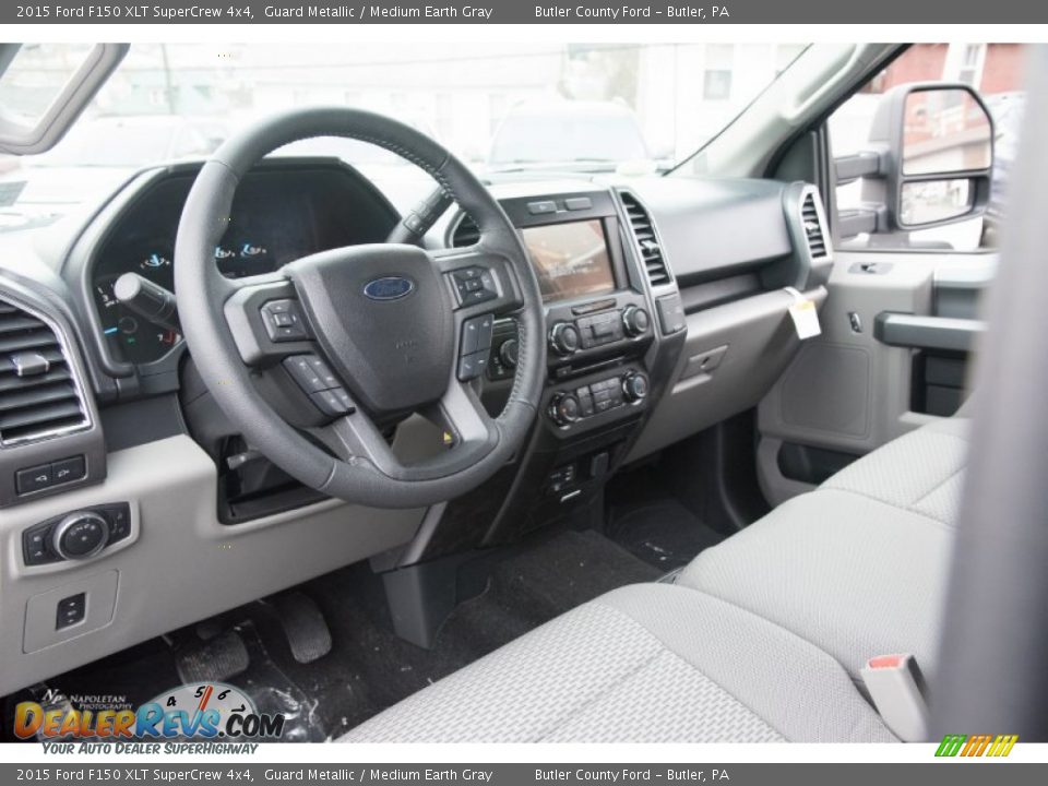 2015 Ford F150 XLT SuperCrew 4x4 Guard Metallic / Medium Earth Gray Photo #6