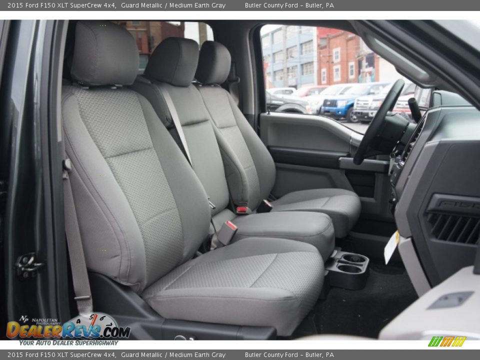 2015 Ford F150 XLT SuperCrew 4x4 Guard Metallic / Medium Earth Gray Photo #8