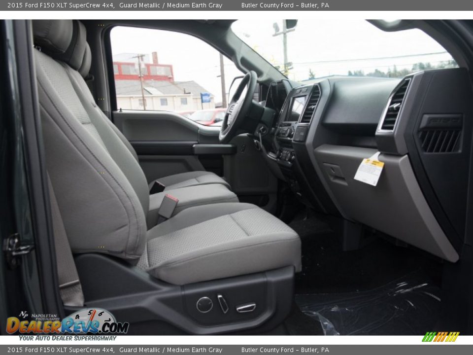 2015 Ford F150 XLT SuperCrew 4x4 Guard Metallic / Medium Earth Gray Photo #9