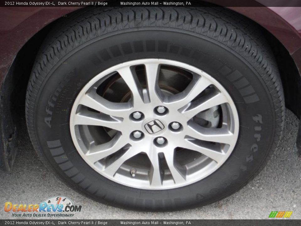 2012 Honda Odyssey EX-L Dark Cherry Pearl II / Beige Photo #3