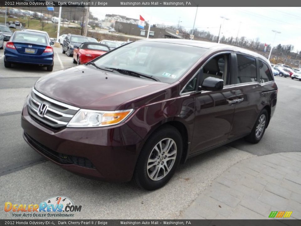 2012 Honda Odyssey EX-L Dark Cherry Pearl II / Beige Photo #5