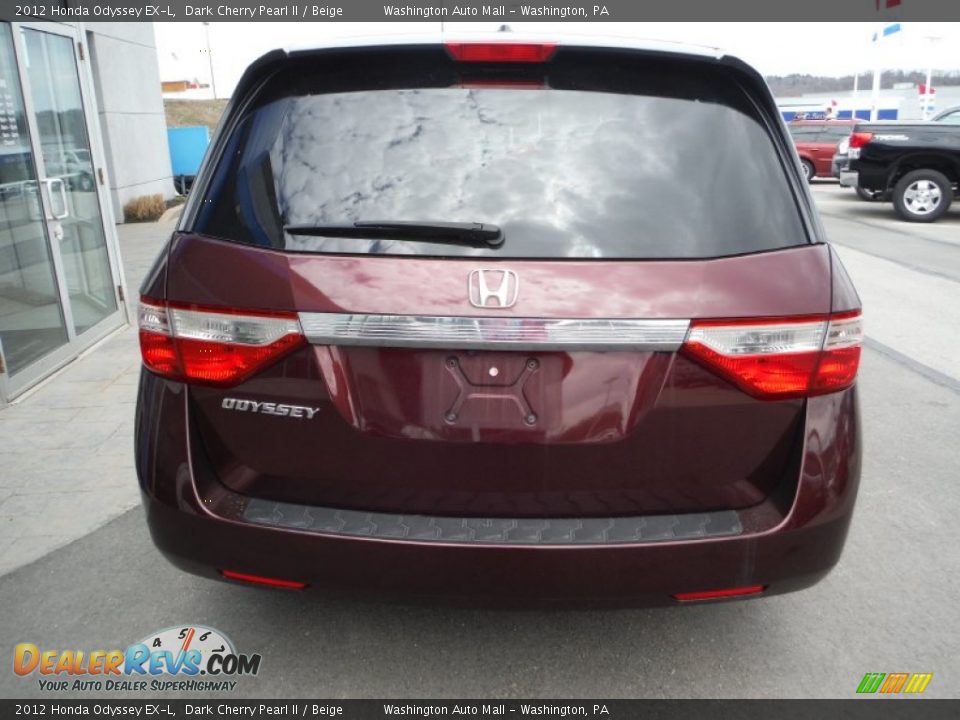 2012 Honda Odyssey EX-L Dark Cherry Pearl II / Beige Photo #6