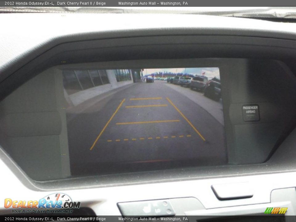 2012 Honda Odyssey EX-L Dark Cherry Pearl II / Beige Photo #12