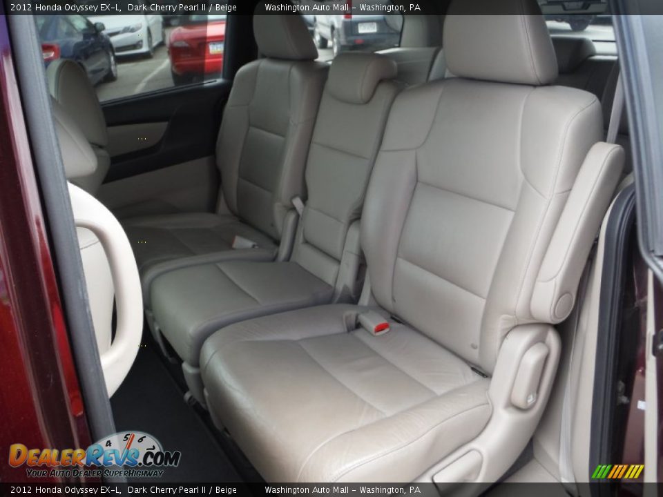 2012 Honda Odyssey EX-L Dark Cherry Pearl II / Beige Photo #15