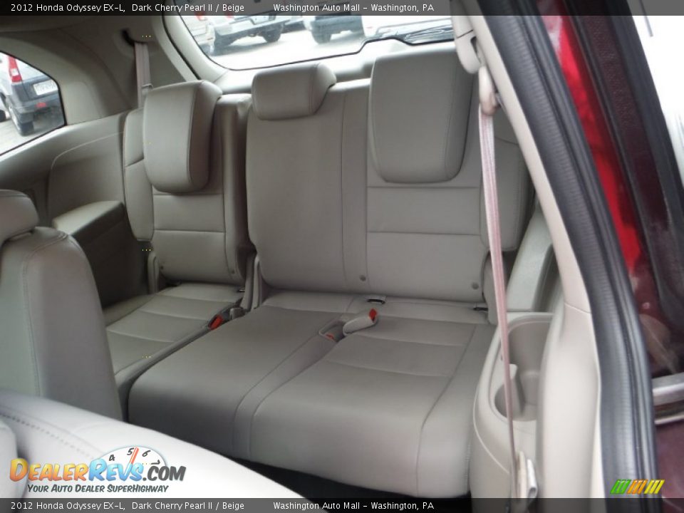 2012 Honda Odyssey EX-L Dark Cherry Pearl II / Beige Photo #16