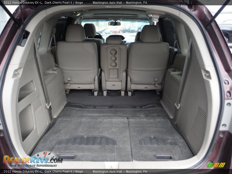 2012 Honda Odyssey EX-L Dark Cherry Pearl II / Beige Photo #17