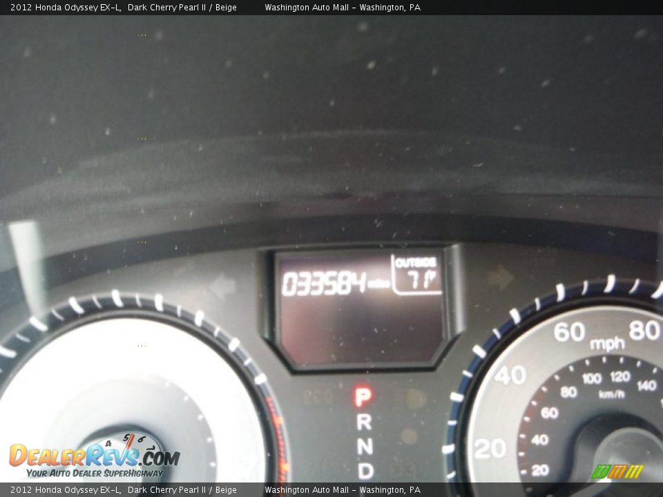 2012 Honda Odyssey EX-L Dark Cherry Pearl II / Beige Photo #20