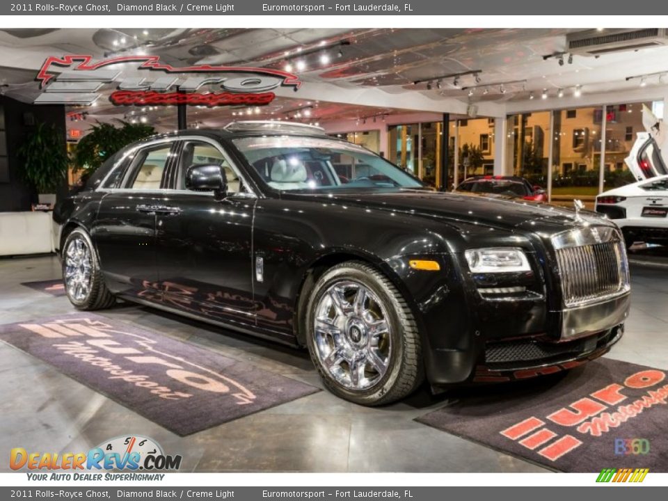 2011 Rolls-Royce Ghost Diamond Black / Creme Light Photo #5