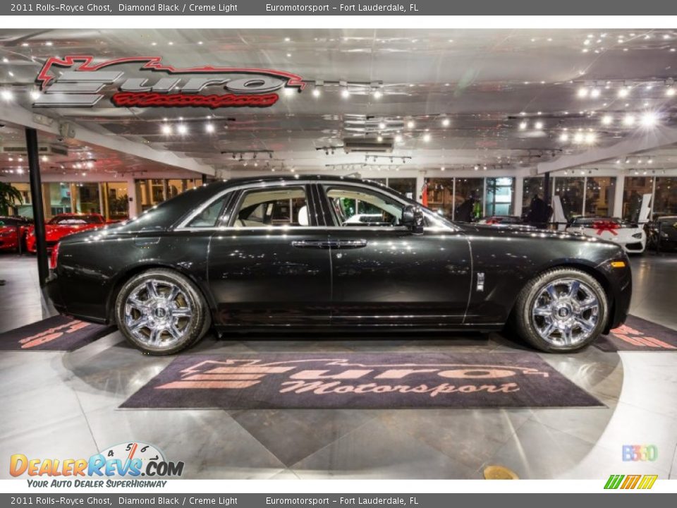 2011 Rolls-Royce Ghost Diamond Black / Creme Light Photo #6