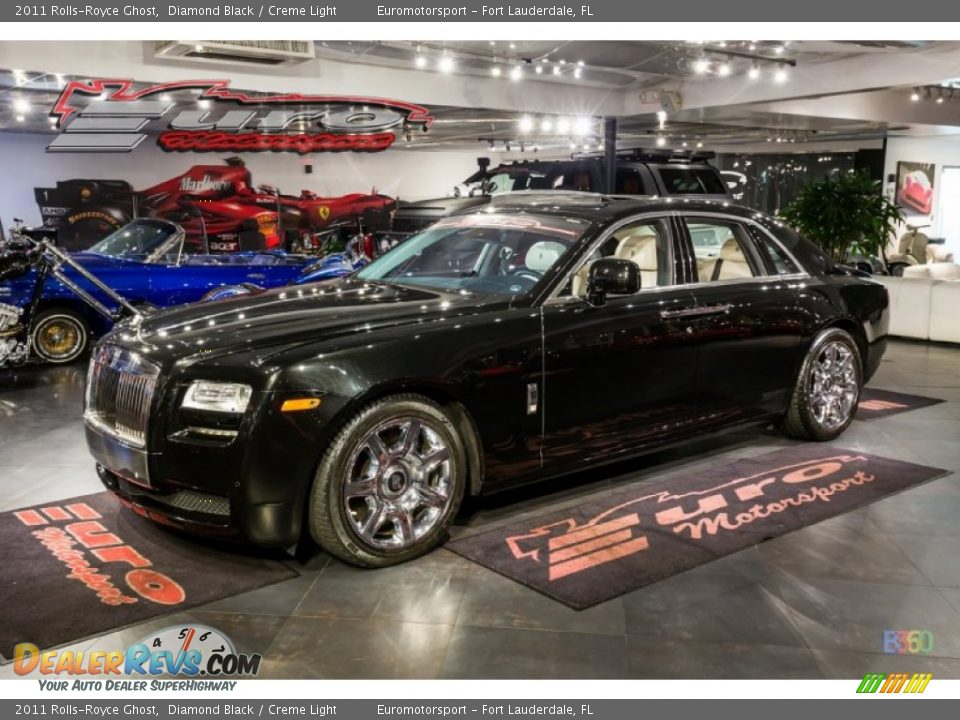 2011 Rolls-Royce Ghost Diamond Black / Creme Light Photo #11