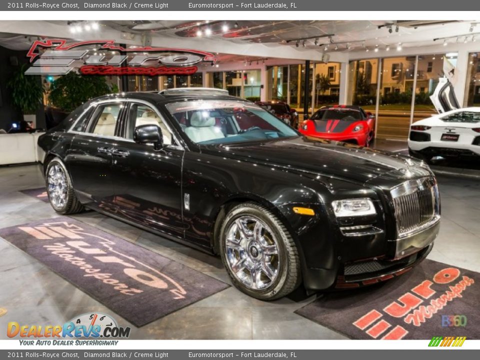 2011 Rolls-Royce Ghost Diamond Black / Creme Light Photo #13